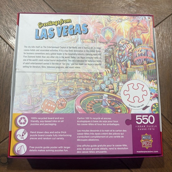 Las Vegas Jigsaw Puzzle - 550 Pieces - Picture 2 of 5